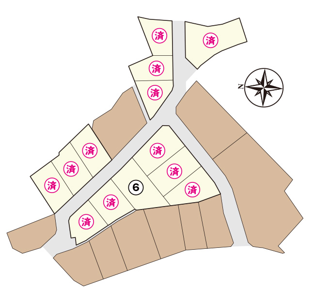 フルーティータウン山室 区画図